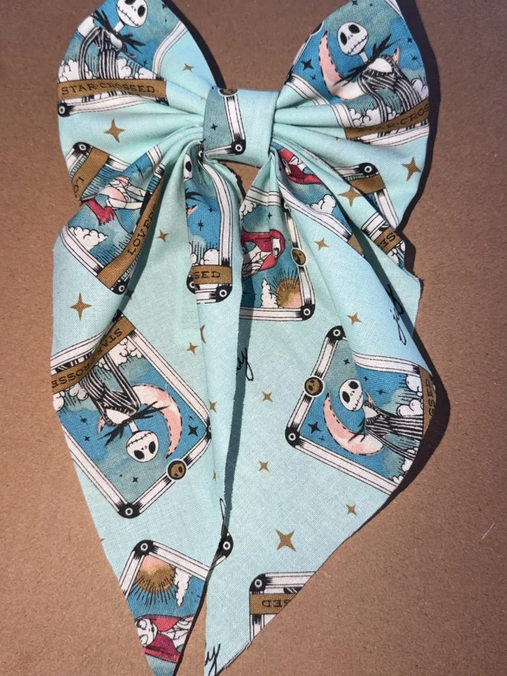 Jack and sally hair bow